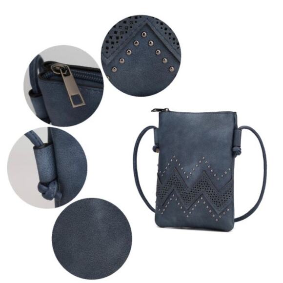 MKF - Athena Crossbody Purse in DUSTY ROSE - Picture 4 of 5